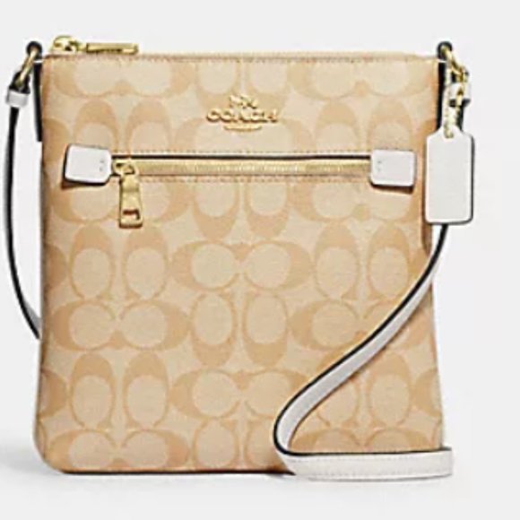 Coach Mini Rowan File Bag In Signature Canvas - Picture 6 of 8